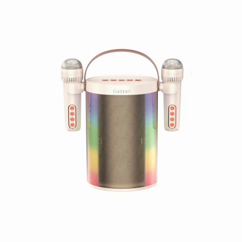 Портативная колонка Earldom ET-A32 с Bluetooth AUX USB для караоке с цветным светом White