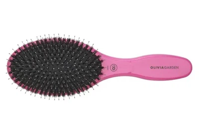 Щетка Expert Care Oval Boar&Nylon Bristles Pink Olivia Garden