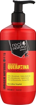 Відновлювальний шампунь із кератином Real Natura Carga Rapida De Queratina Cinderela 500 мл