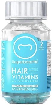 Дієтична добавка SugarbearPRO Hair Vitamins 62 желейки (850044101597)