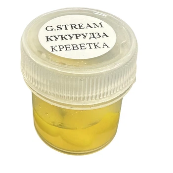 Силиконовая приманка G.STREAM желтая кукуруза креветка,116289