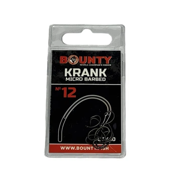 Крючки BOUNTY Krank Barbless 12 размер (без бородки),BHKB12