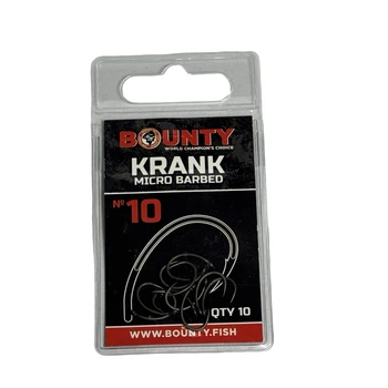 Крючки BOUNTY Krank Barbless 10 размер (без бородки),BHKB10
