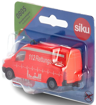 Автомодель Siku (1:87) швидка допомога Червона (805)