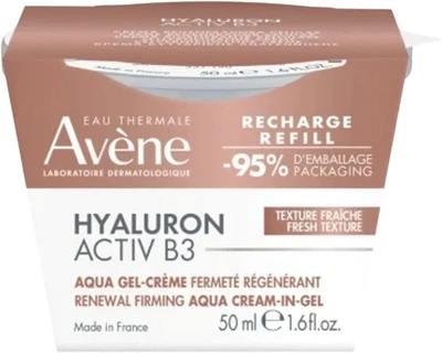 Сменный блок крем-геля для лица Avène Hyaluron Activ B3 Aqua Gel восстанавливающий 50 мл (3282770400748)