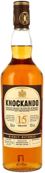 Виски односолодовый Knockando 15 лет выдержки 0.7 л 43% (5010103927956С)