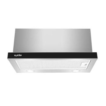 Вбудована витяжка Ventolux Garda 60 BG (1100) LED 2S, 600 мм, чорна, механічна(TO_00-00008130)