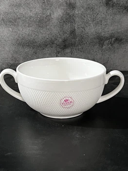 Бульйонниця Tudor з ручками, фарфорова, 400 мл(TO-00-00002758-TO)