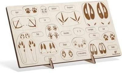 Puzzle drewniane Sounds Wood Jesteś na tropie Tropy zwierząt (5903816020239)