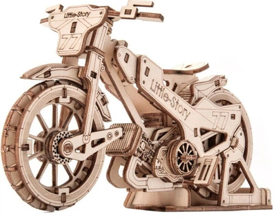 Puzzle drewniane 3D Little Story Motocykl Żużlowy E019 (5905982170657)