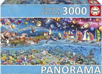 Puzzle Educa Życie panorama 3000 elementów 113440 (8412668202658)