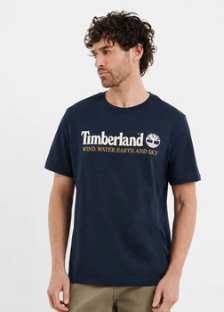 Футболка из хлопка Timberland a231g100 XL темно-синяя (100011041)