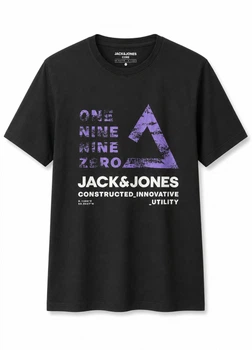 Футболка из хлопка Jack & Jones 12255027c64 M черная (100012812)