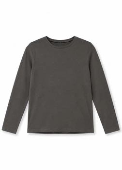 Лонгслів з бавовни H&M 890175c66 134-140см сірий (100013061)