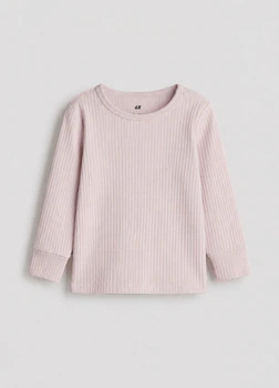 Лонгслів з бавовни H&M 867135134c66 62см рожевий (100013040)