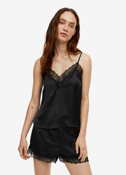 Піжамні шорти H&M 954232001c31 L чорна (100011411)