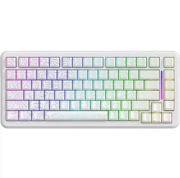 Беспроводная магнитная клавиатура ATTACK SHARK X82 PRO HE White Contour (2.4G/Bluetooth/USB type-c) Rapid Trigger, 8000 Гц, RGB