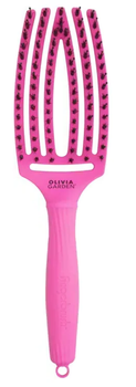 Щетка Finger Brush Care Iconic Boar & Nylon ThinkPink 2023 Neon Pink OLIVIA GARDEN