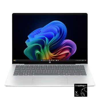 Ноутбук HP OmniBook 5 14-he0245dx Glacier Silver 14" OLED 1920x1200 / Qualcomm Snapdragon X Plus / Qualcomm Adreno Graphics / RAM 16 ГБ / LPDDR5x / SSD 512 ГБ / Windows 11 Home / 1.35 кг (BV9S3UA)