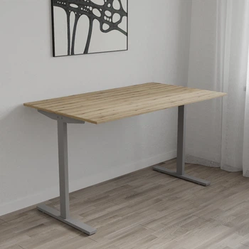 Стол письменный Space Ferrum-decor 750x1000x700 Серый металл ДСП Дуб Евок Прибрежный 16 мм (SPACE046)