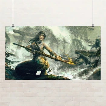 Постер Томб Райдер, Лара Крофт, Tomb Raider, Lara Croft, плакат для геймера, A3 24×42 см (id6699)