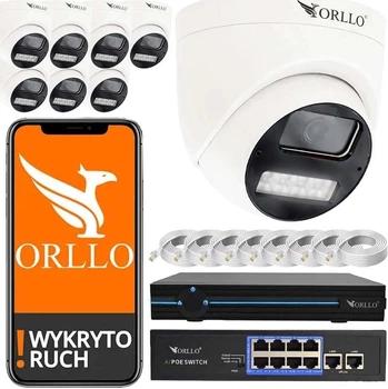 Zestaw do monitoringu ORLLO N-SET 8 kamer (N-SET-8K)