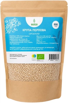 Крупа перловая органическая 800 г TM Ahimsa