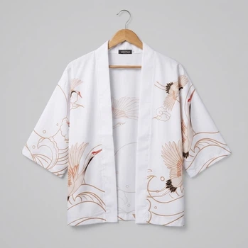 Накидка-кімоно стиль хаорі Honey Fashion Accessories Onesize білий (50к026)