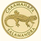 Монета Україна 2 гривні 2003 Золото Proof Саламандра (Au 999.9, 1,24 грамм)