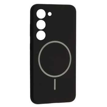 Чохол Silicone Case luxury+MagSafe for Samsung S23 Black