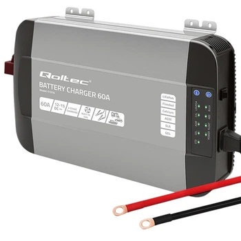 Ładowarka Qoltec Monolith do akumulatorów LiFePO4 AGM GEL SLA 60 A 12 V (5901878519166)