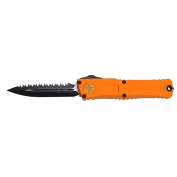 Нож Microtech Combat Troodon GEN III D/E Black Orange Cеррейтор
