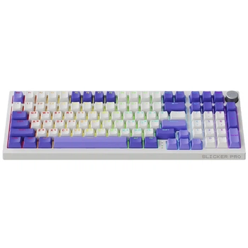Бездротова клавіатура Proove Gaming Slicker Pro (Ukraine Layout) white/purple