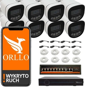 Комплект зовнішнього відеоспостереження PoE ORLLO Z1 4K 8 Мп (8 камер) + NVR реєстратор + PoE комутатор (Z1-8K 4XSET)
