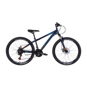 Велосипед горный 26" Discovery Rider AM DD рама 16" на рост 150-165 см темно-синий с оранжевым (OPS-DIS-26-530)