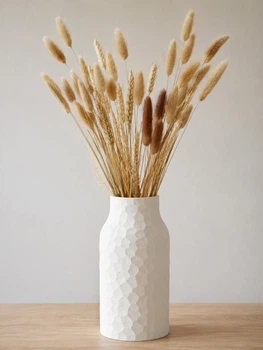 Дизайнерская ваза Facet Vase граненая 24cm Белая