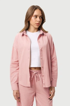 Лляна сорочка жіноча Pink M