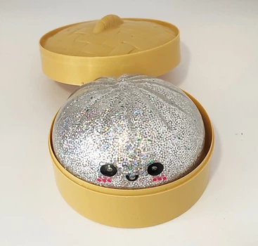 Игрушка 10 см Glitter Dumpling, Mystery Dumpling, Squishies Dumpling сквиши пельмень