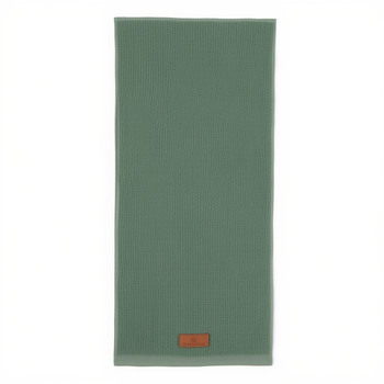 Полотенце вафельное хлопковое 35x70 см для кухни зеленое Colorful Home PS-6773