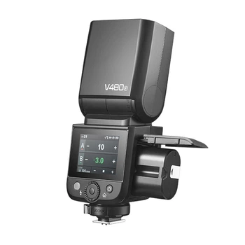 Сенсорний вбудований спалах Godox V480, високошвидкісна синхронізація TTL, літієва батарея, гарячий башмак, портативний весільний фотоліхтар [версія для Fujifilm]