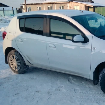 Дефлекторы окон VL-Tuning на Renault Sandero/Dacia Sandero II 2013- (накладные)