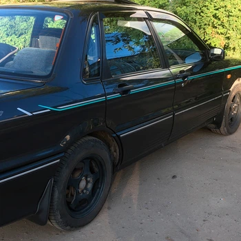 Дефлекторы окон VL-Tuning на Mitsubishi Galant VI 87-93 седан (накладные)