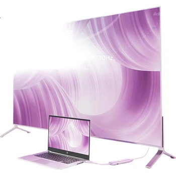 Док-станція HP Type-C до HDMI, 4K-монітор, швидка зарядка, USB-хаб 100 Вт, адаптер Apple для комп'ютера Type-C CT205C, рожевий