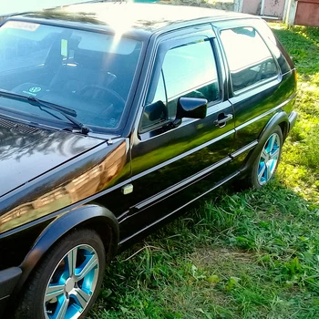 Дефлектори вікон VL-Tuning на Volkswagen Golf II 83-92 3d (накладні)