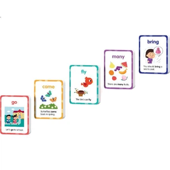 Карточки Saalin Toddler English 220 слов для раннего развития, детские