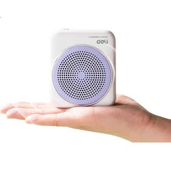 Усилитель-микрофон Deli 5W Little Bee беспроводной для учителя, фиолетовый