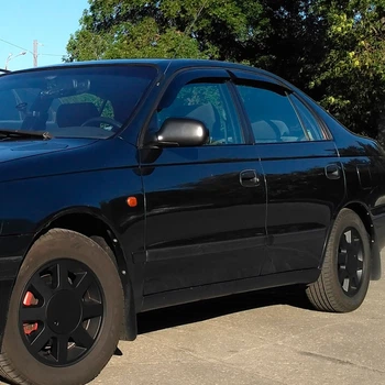 Дефлекторы окон VL-Tuning на Toyota Carina E 1992-1997 седан (накладные)