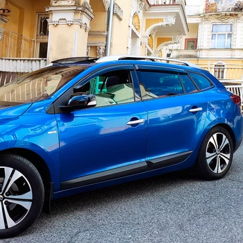 Дефлекторы окон VL-Tuning на Renault Megane III 2008-2015 Grandtour (накладные)
