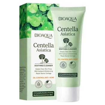 Пенка для умывания с экстратом азиатской центеллы Bioaqua Centella Asiatica Soothing Cleanser, 100 мл