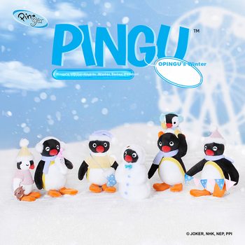 SHANDMOO Pingu Зимова серія Пінгвін Плюшевий Брелок Мила Лялька Підвіска Новорічний Подарунок